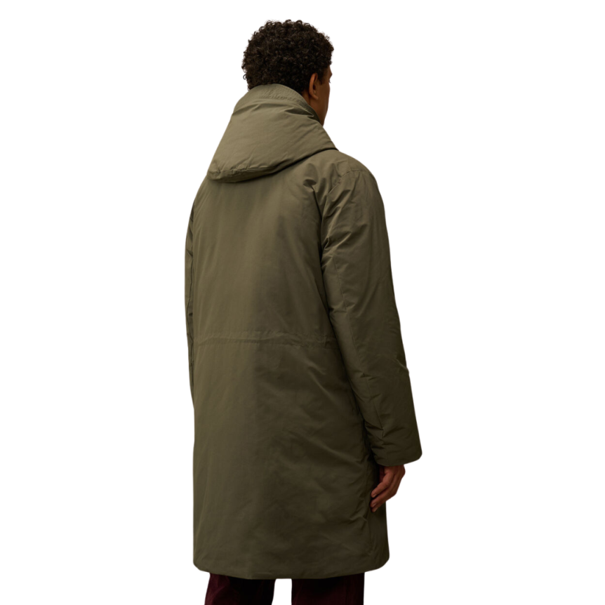 Parka à capuche CP COMPANY duvet Micro-M kaki
