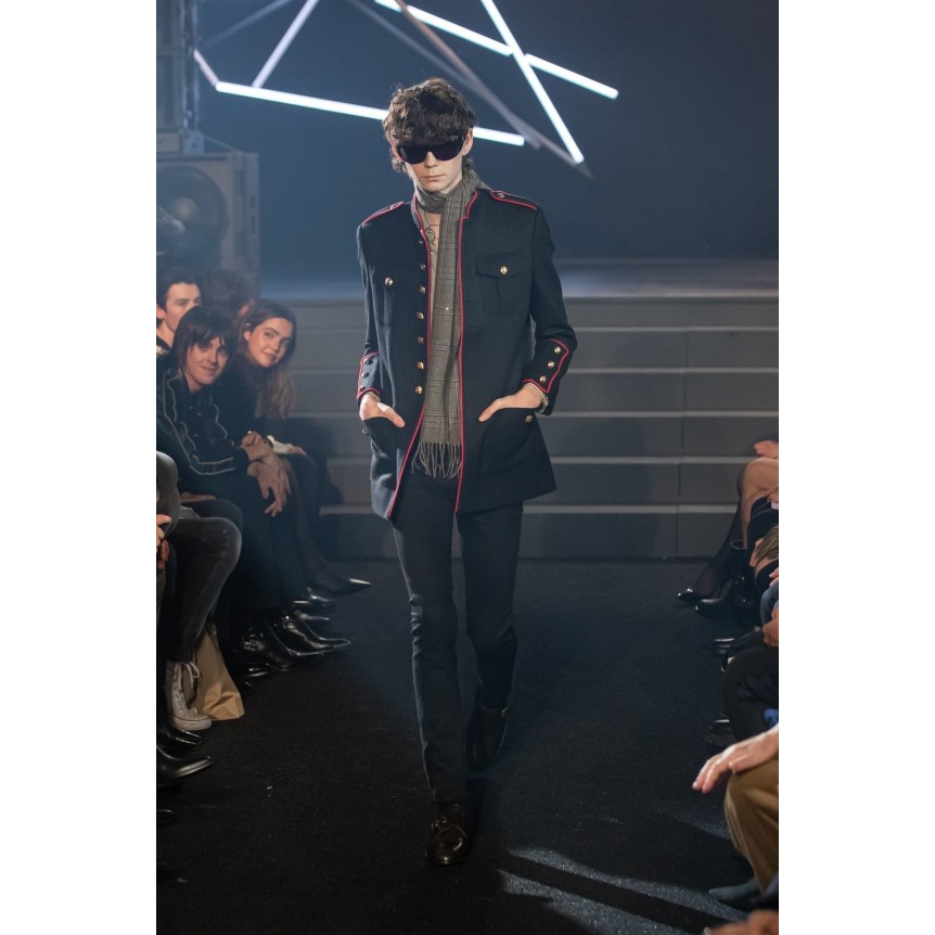 Veste Officier CELINE laine noire