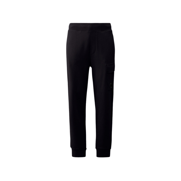Pantalon de survêtement CP COMPANY cargo polaire bleu marine relief diagonal