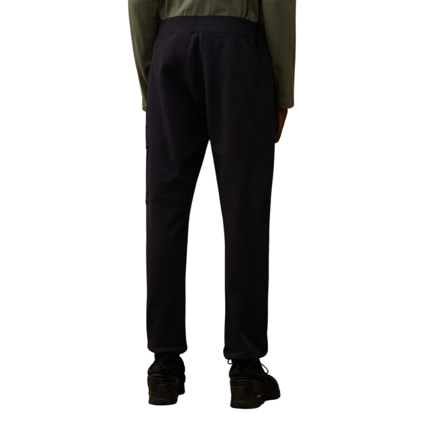 Pantalon de survêtement CP COMPANY cargo polaire bleu marine relief diagonal