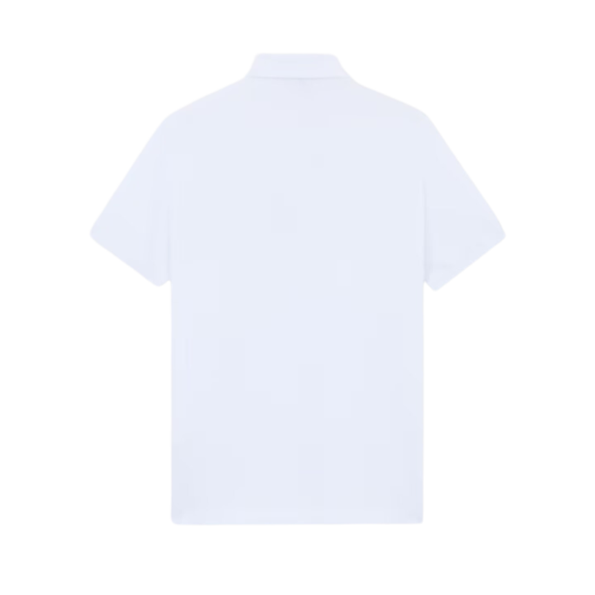 Polo STONE ISLAND manche courte coton stretch blanc logo Rose des Vents