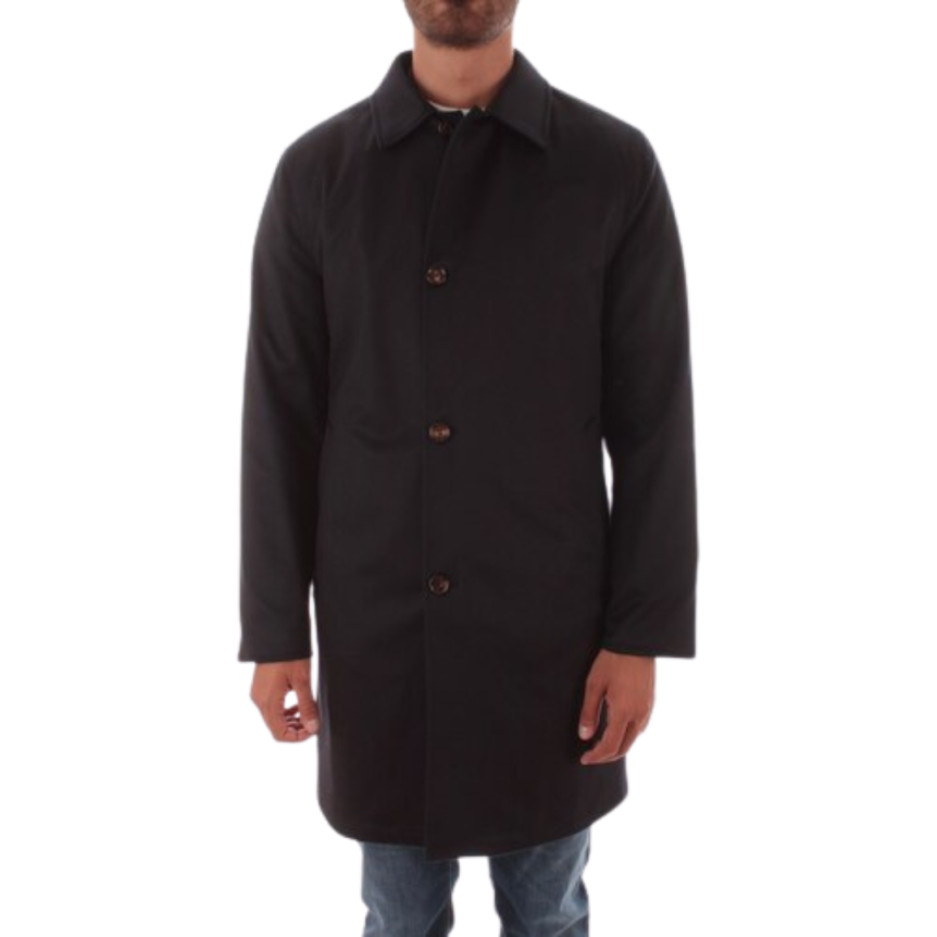 Manteau trench KIRED Ben coton bleu marine