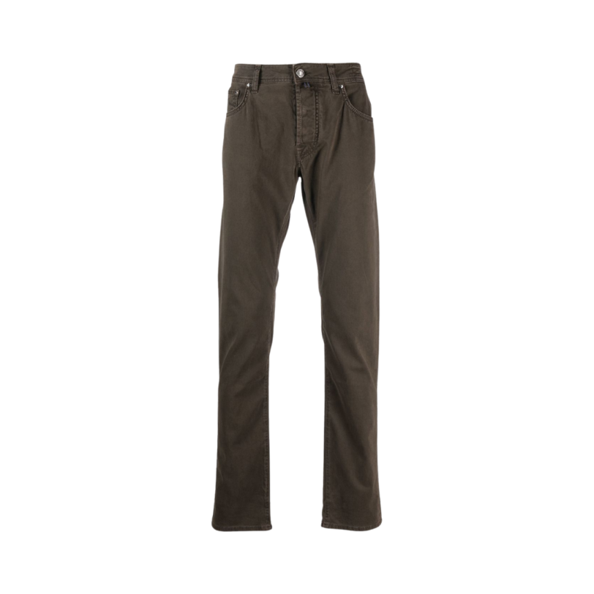 Pantalon JACOB COHEN Bard slim coton marron