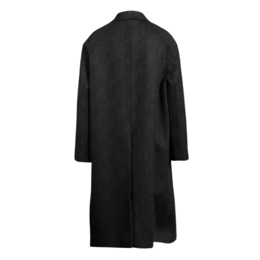 Manteau croisé DIOR laine vierge noir vert