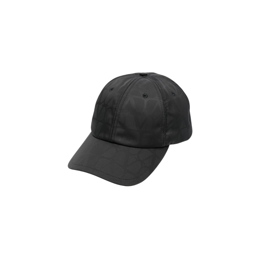 Casquette de baseball VALENTINO nylon noir V logo