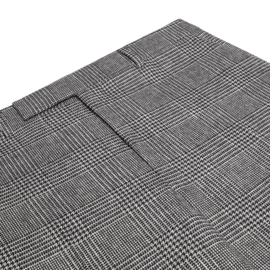 Pantalon CELINE Mods classique laine prince de galles gris