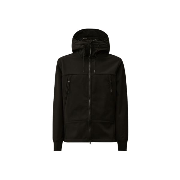 CP COMPANY Veste zippée à capuche Goggle C.P. Shell-R noir  lunettes