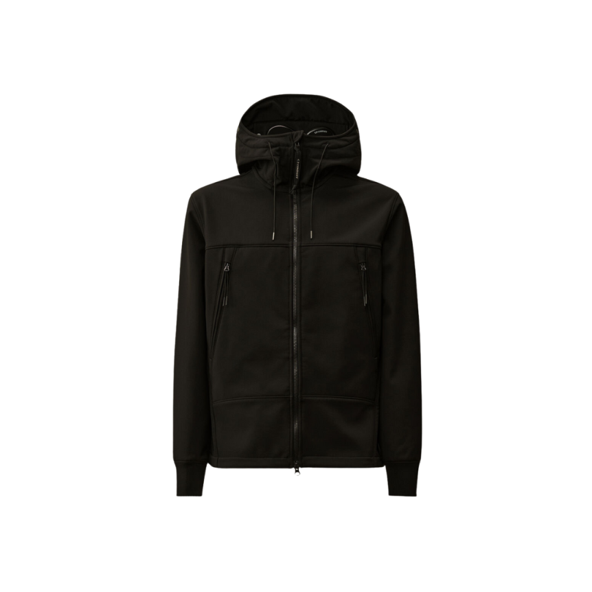 CP COMPANY Veste zippée à capuche Goggle C.P. Shell-R noir  lunettes