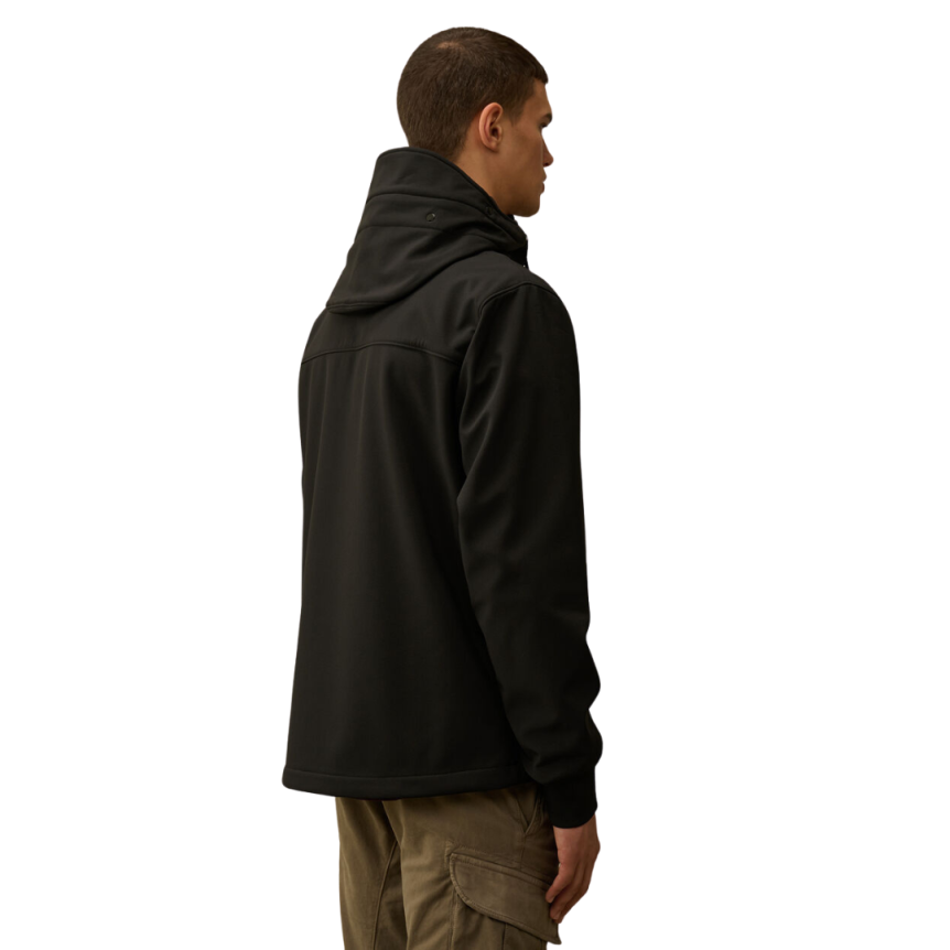 CP COMPANY Veste zippée à capuche Goggle C.P. Shell-R noir  lunettes