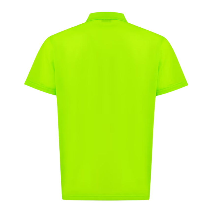 Polo DIOR coton piqué vert fluo broderie Christian DIOR