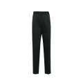Pantalon droit slim coton bleu marine patch Fendi noir