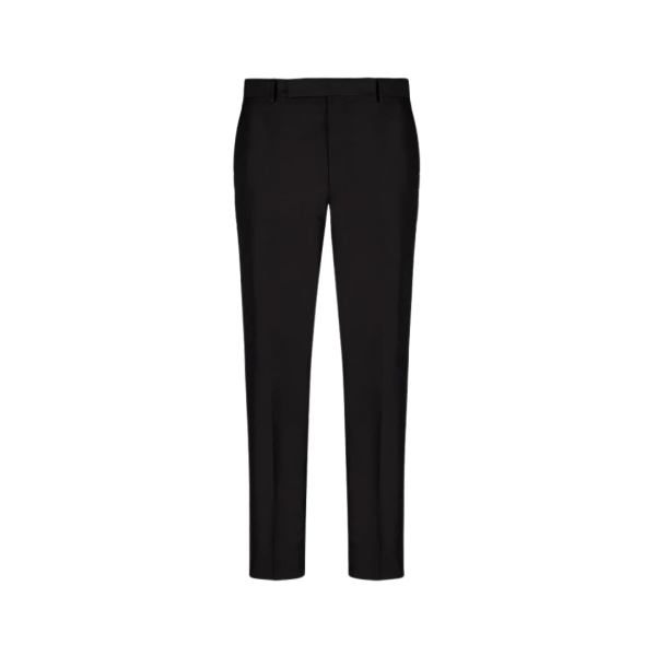 Pantalon droit PRADA coton technique noir