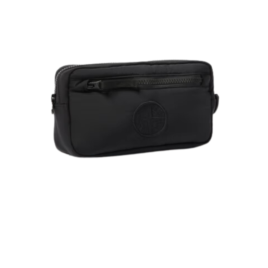 Sac pochette STONE ISLAND nylon métal Econyl ® noir sangle