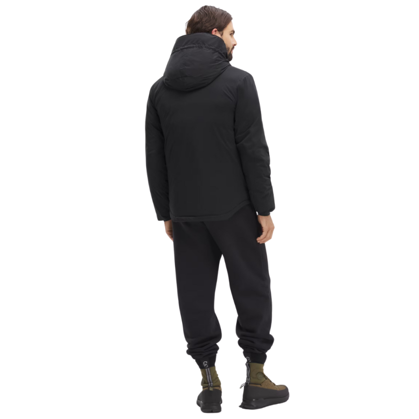 CANADA GOOSE Blouson doudoune à capuche Lodge nylon noir Classic label