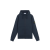 Sweat-shirt zippé à capuche coton molleton bleu marine
