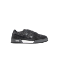 Baskets à lacets Fendi Match jacquard FF noir daim