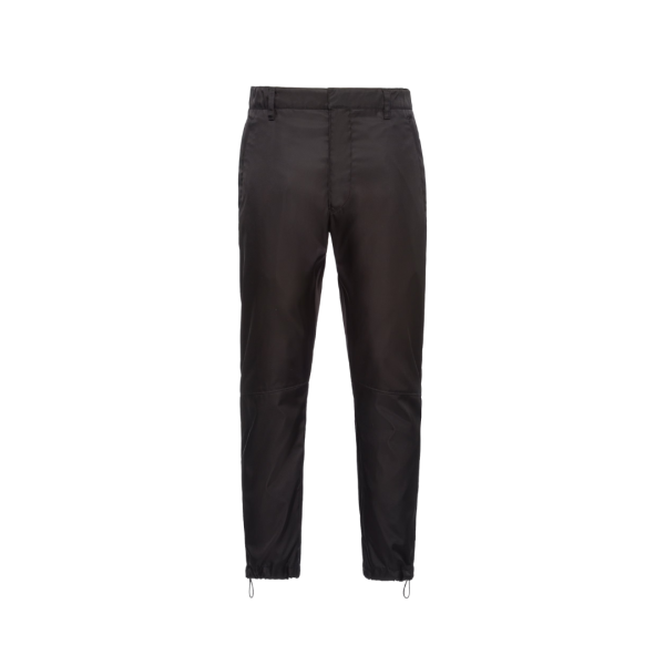 Pantalon skinny PRADA Re nylon SEA BEYOND noir taille élastique