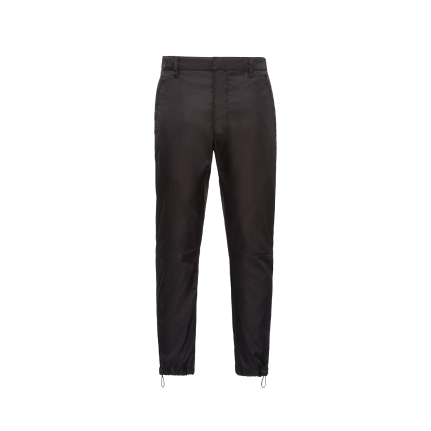 Pantalon skinny PRADA Re nylon SEA BEYOND noir taille élastique