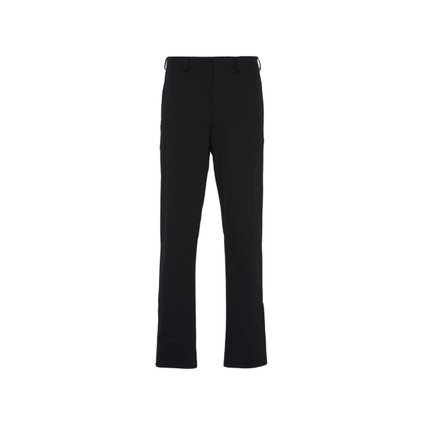 Pantalon PRADA tissu technique stretch logo triangle métal