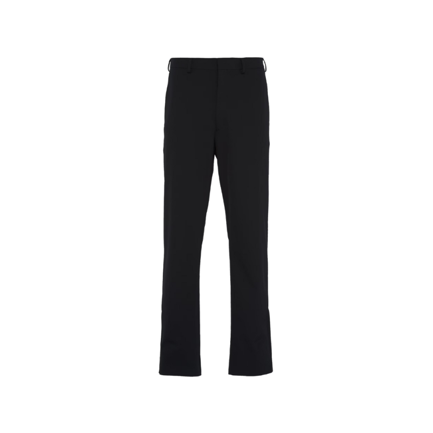 Pantalon PRADA tissu technique stretch logo triangle métal
