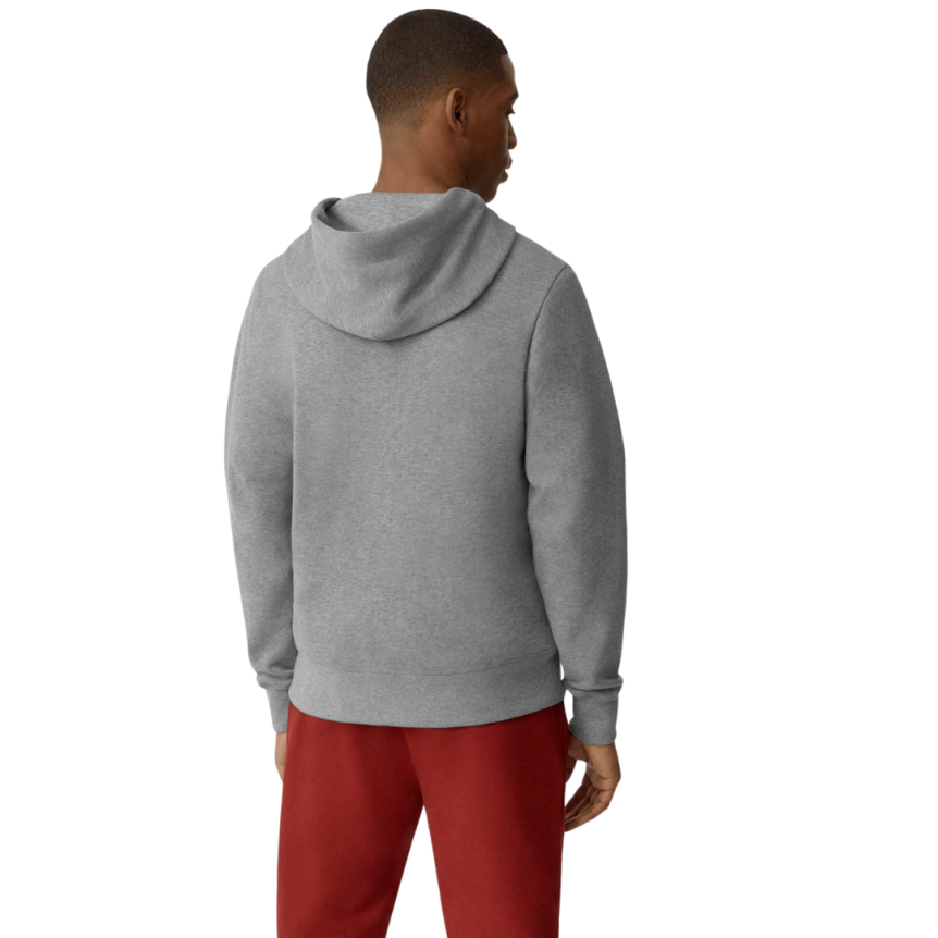 Cardigan Sweat à capuche zippé CANADA GOOSE Huron coton gris chiné