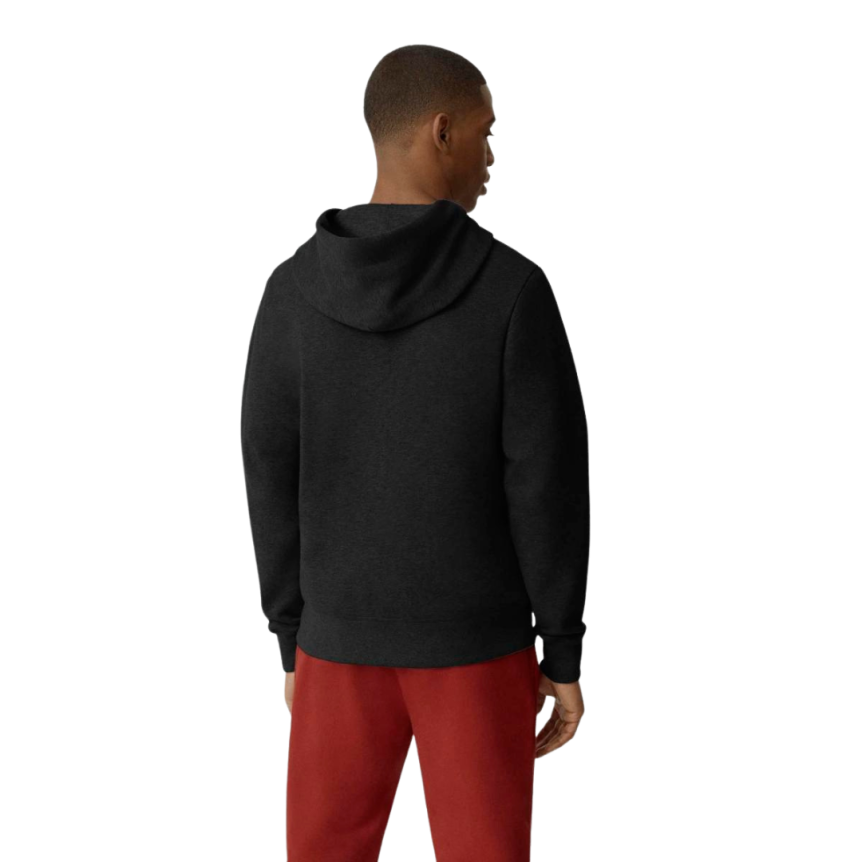 Cardigan Sweat à capuche zippé CANADA GOOSE Huron coton noir