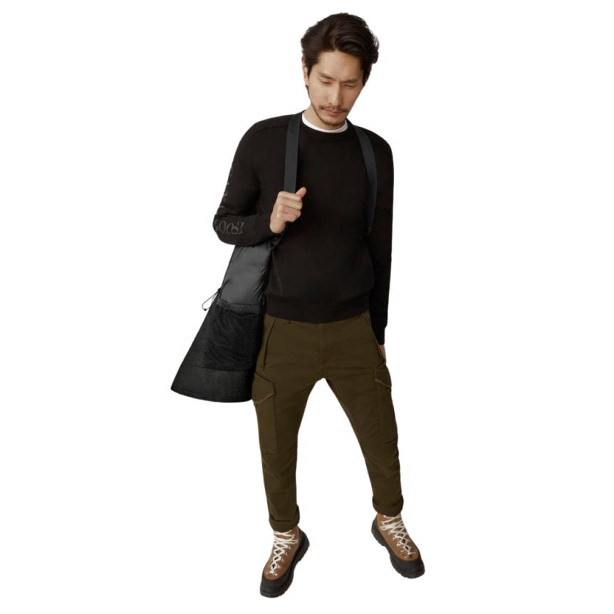 Parka capuche CANADA GOOSE Langford laine flanelle gris carbone