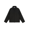 Veste à capuche zippée coupe-vent nylon soft shell noir