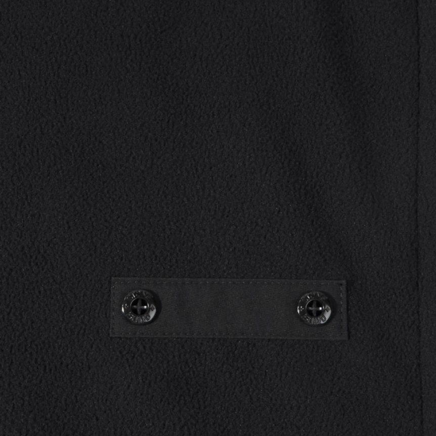 Veste à capuche zippée STONE ISLAND coupe-vent nylon soft shell noir