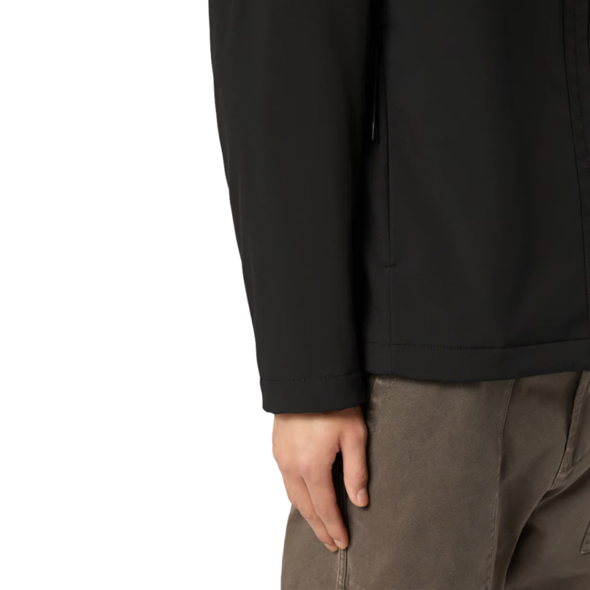 Veste à capuche zippée STONE ISLAND coupe-vent nylon soft shell noir