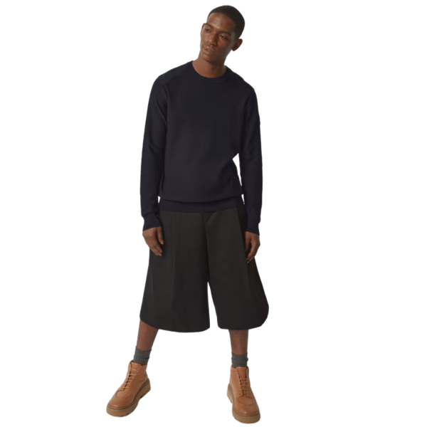 Pull CANADA GOOSE Dartmouth col rond coton noir