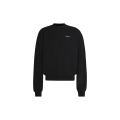 Sweat-shirt Arrow col rond coton noir dos croix rose