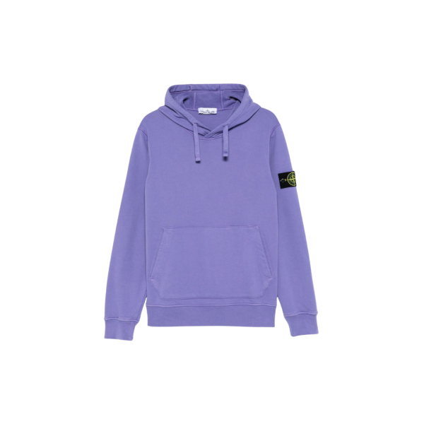 Sweat-shirt à capuche  STONE ISLAND coton molleton violet
