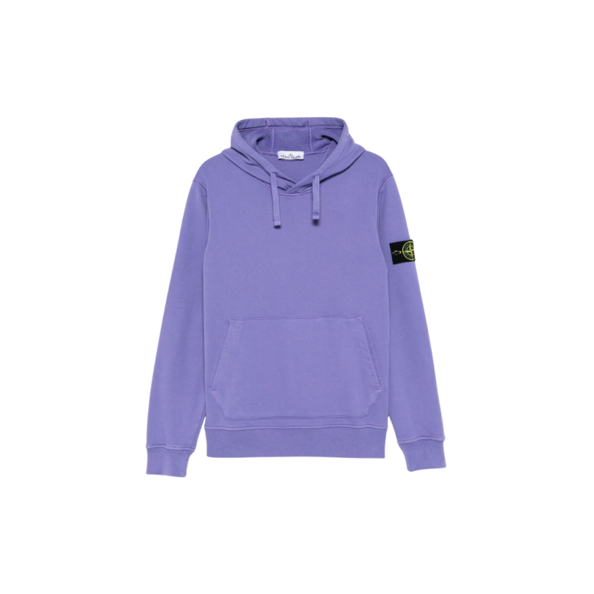 Sweat-shirt à capuche  STONE ISLAND coton molleton violet