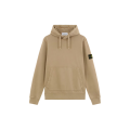Sweat-shirt à capuche coton molleton beige