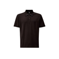 Polo piqué de coton noir Metropolis Séries