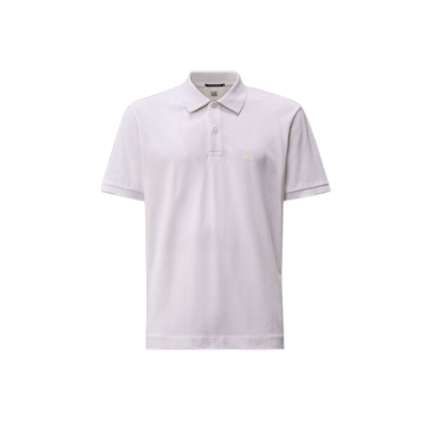 Polo CP COMPANY  piqué de coton blanc Metropolis Séries