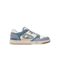 Baskets basses Sneakers B57 cuir veau lisse crème bleu