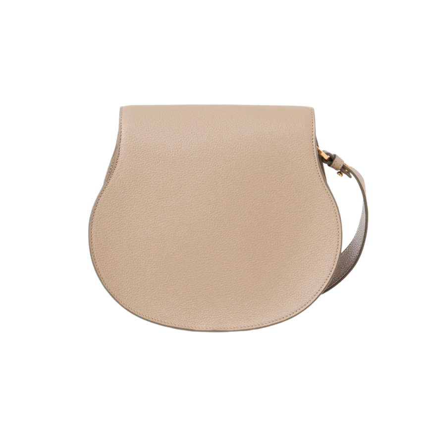 Petit sac porté épaule CHLOE Marcie cuir beige nude