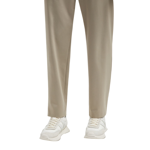 Baskets Sneakers MONCLER Pacey nylon daim blanc logo talon