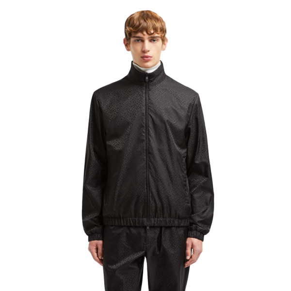 Coupe-vent MONCLER Vanoise nylon jacquard monogramme noir