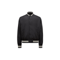 Blouson Bomber Bouchet nylon noir logo universitaire Moncler Archive