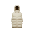 Doudoune sans manches à capuche Bresse nylon beige