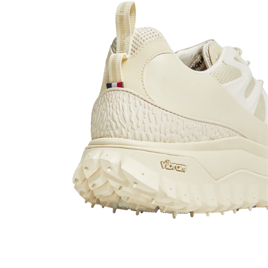 Baskets MONCLER Trailgrip Amoeba par Salehe Bembury cuir nylon beige