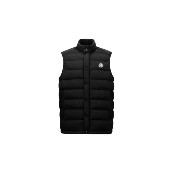 Doudoune sans manches MONCLER Barthe gilet nylon mat noir