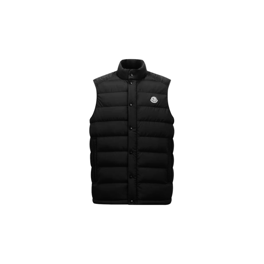 Doudoune sans manches MONCLER Barthe gilet nylon mat noir