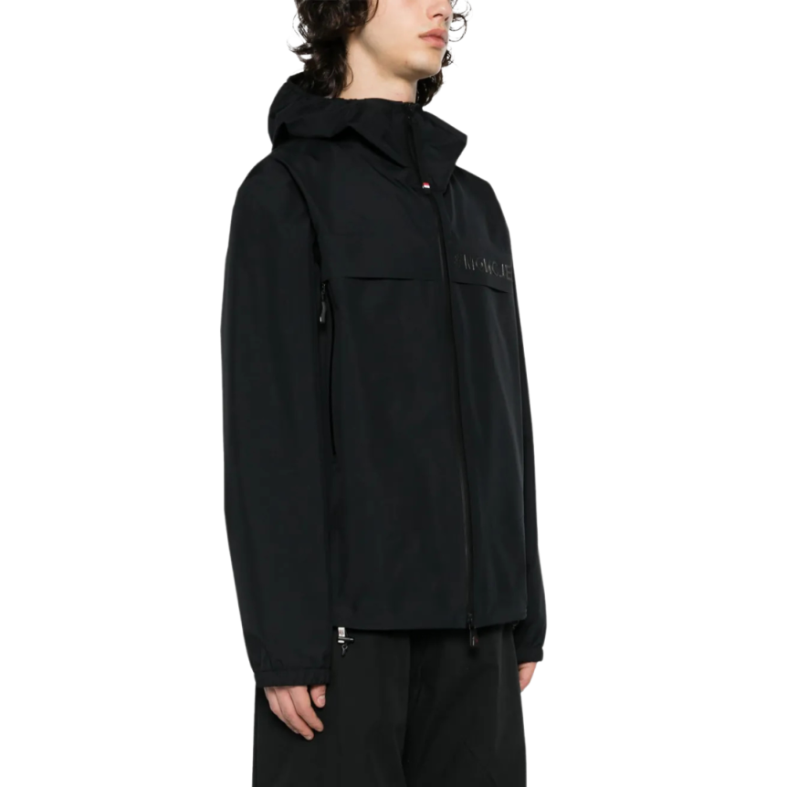 Blouson coupe vent Shipton capuche noir Goretex Moncler Grenoble