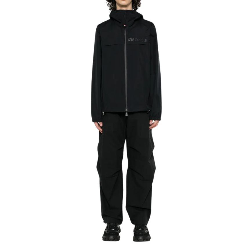 Blouson coupe vent Shipton capuche noir Goretex Moncler Grenoble