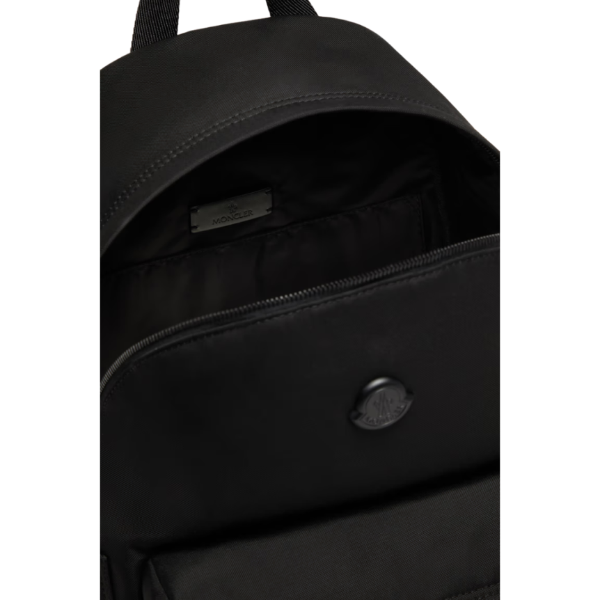 Sac à dos imperméable MONCLER New Pierrick noir logo métal noir