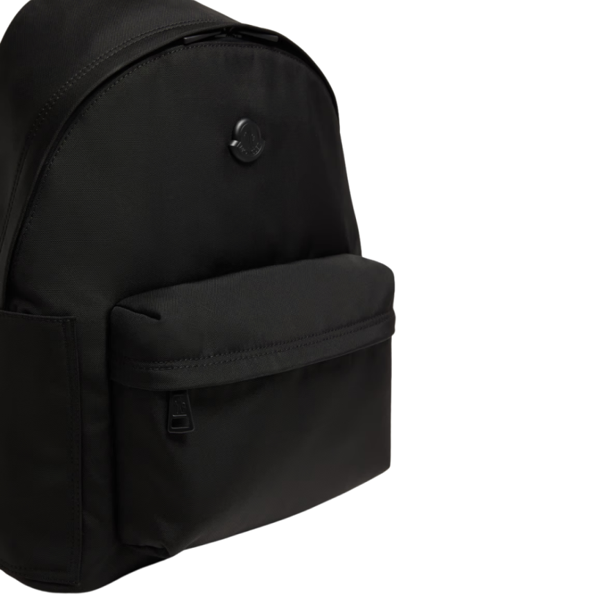 Sac à dos imperméable MONCLER New Pierrick noir logo métal noir